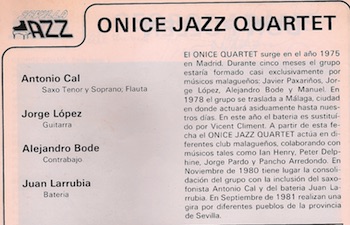 onice jazz quartet