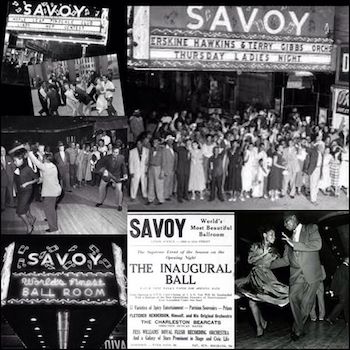 savoy ballroom collage