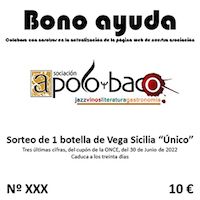 Éxito de la campaña de Bonos de Ayuda pro-nueva web de Apoloybaco. 383 bonos distribuidos.