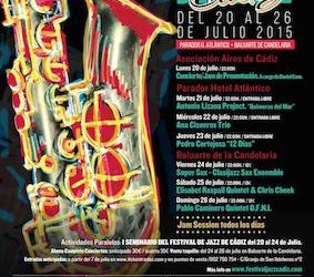 VIII Festival de Jazz de Cádiz. Del 20 al 26 de Julio de 2015.