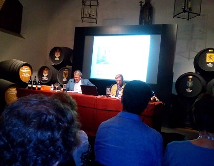 Apoloybaco, en la conferencia sobre “La Cátedra del Vino en Jerez”.